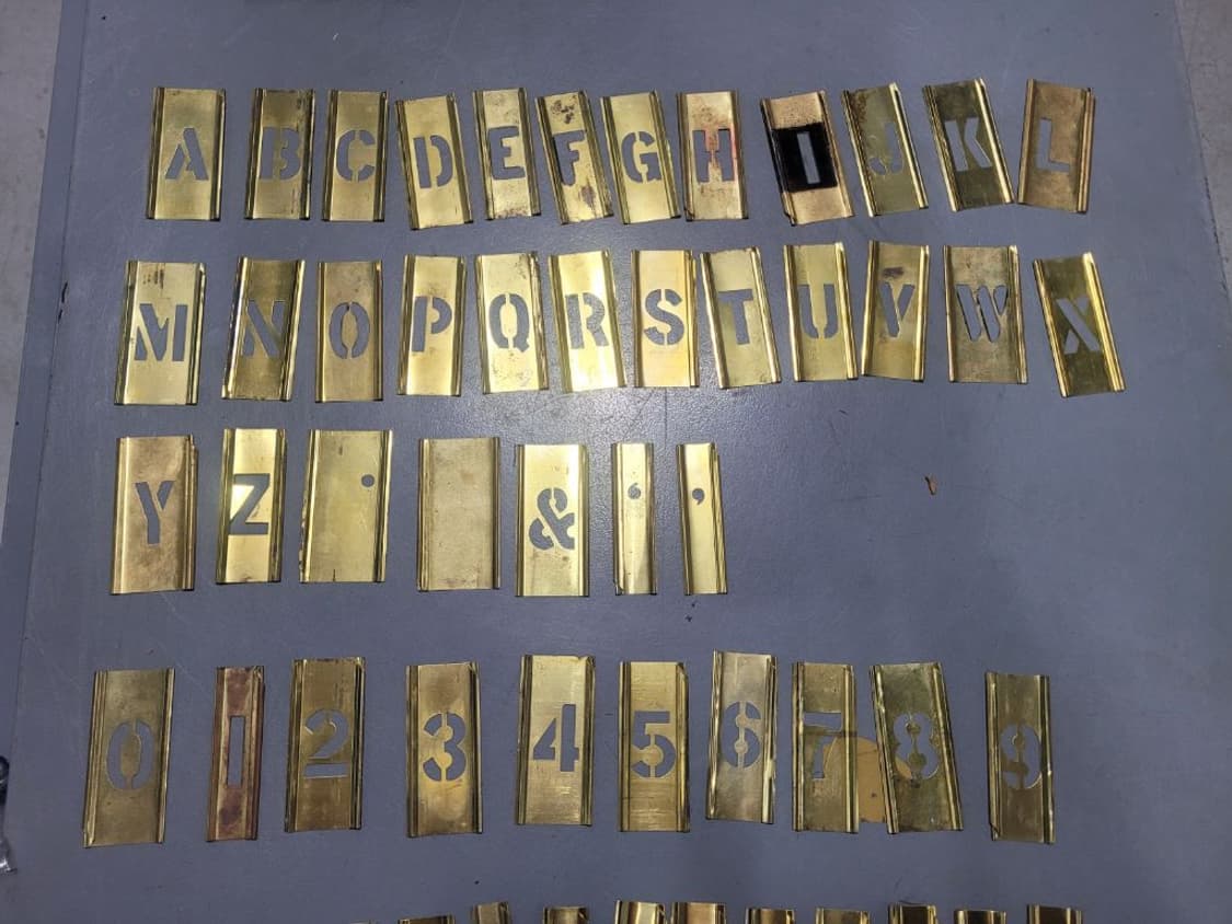 미 황동 스텐실 상품이미지1