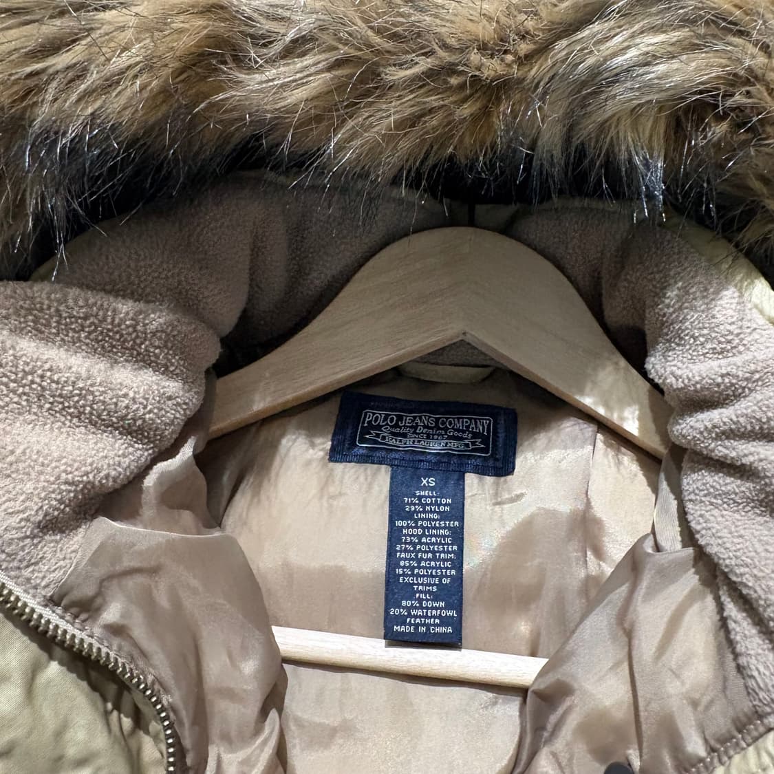 폴로 진스 빈티지 퍼후드 패딩 상품이미지8