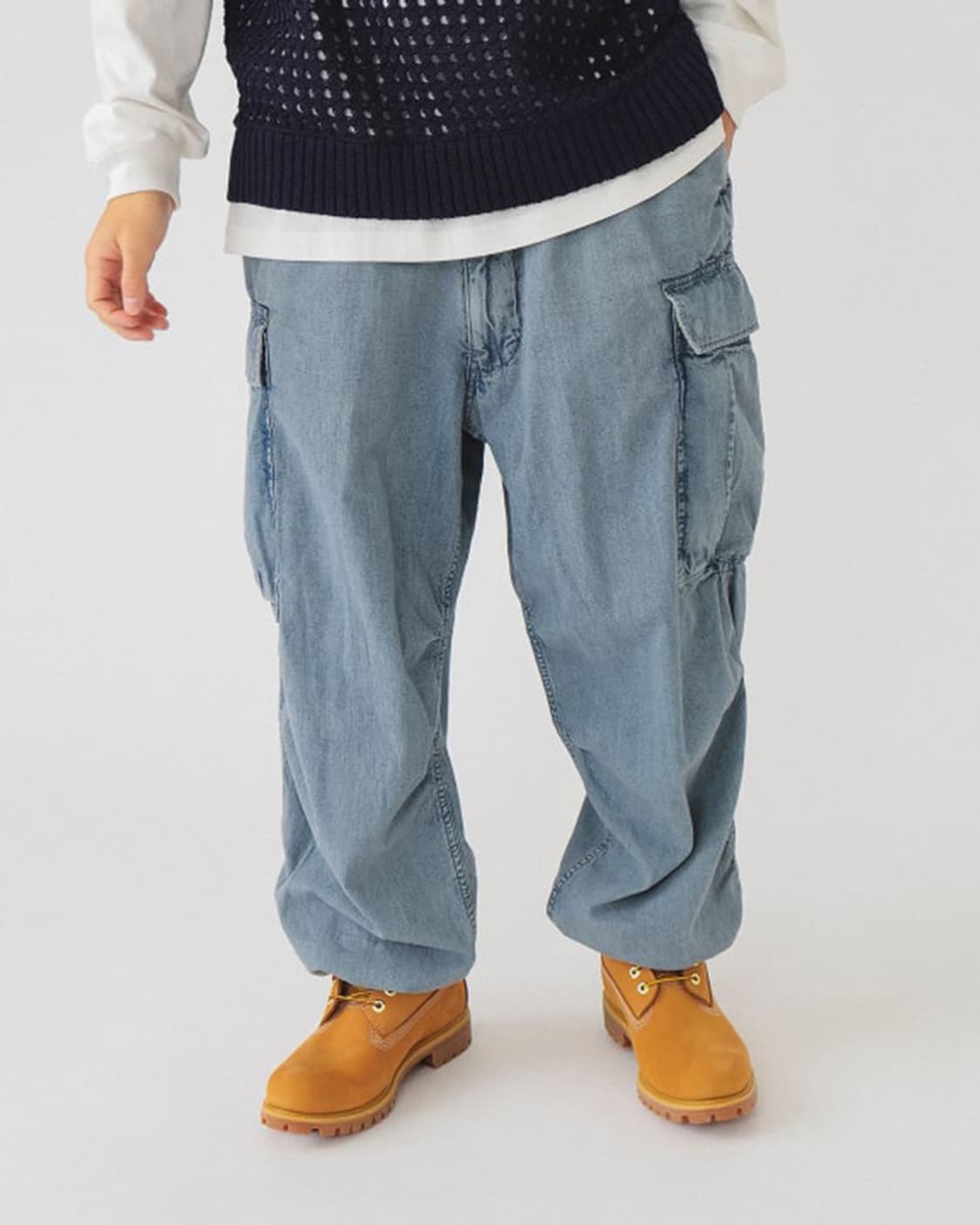 빔즈 BEAMS Big 6 Pocket Denim Cargo Pants 상품이미지5