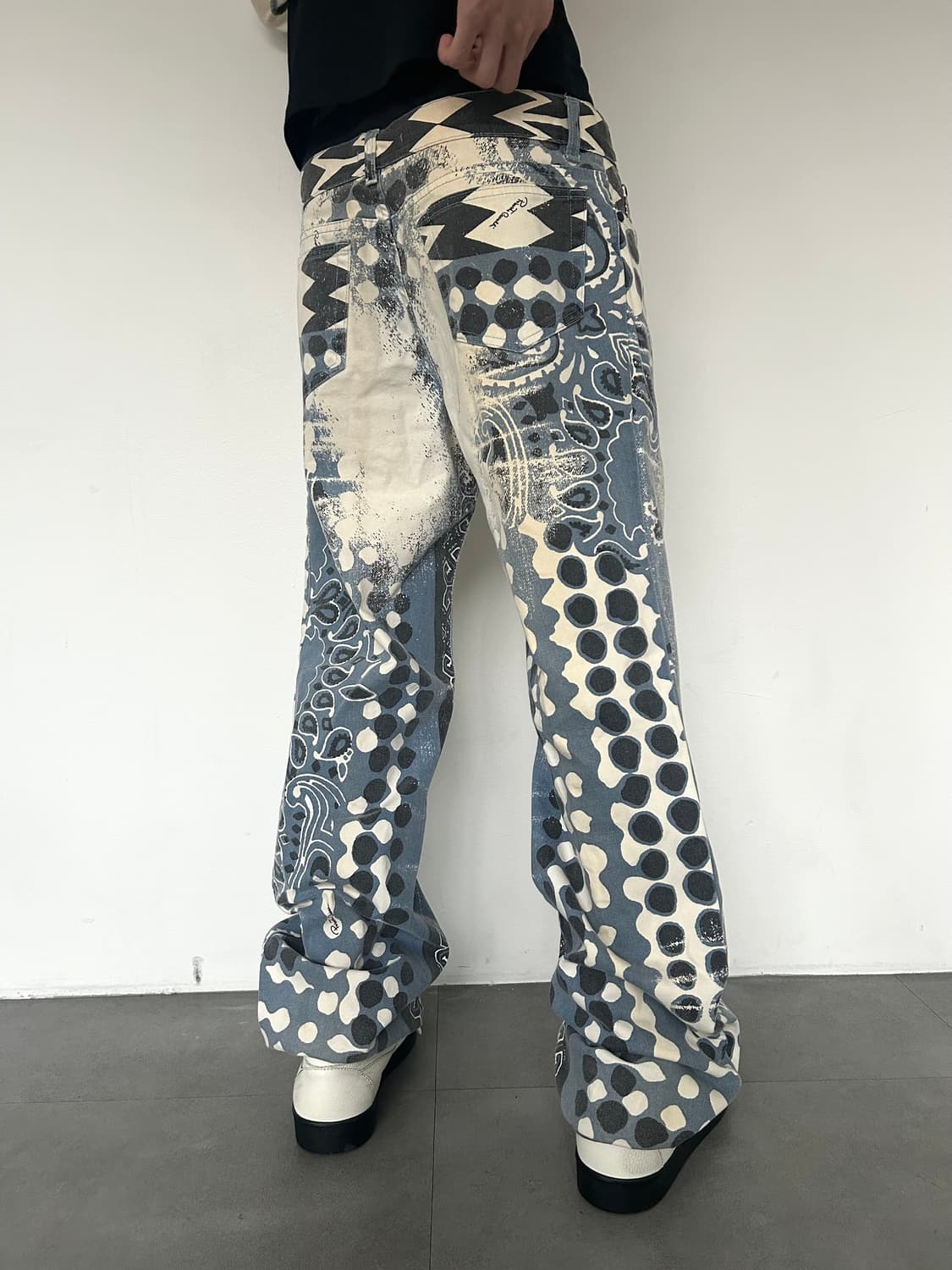 2000s 로베르토 까발리 페이즈 데님팬츠 상품이미지3