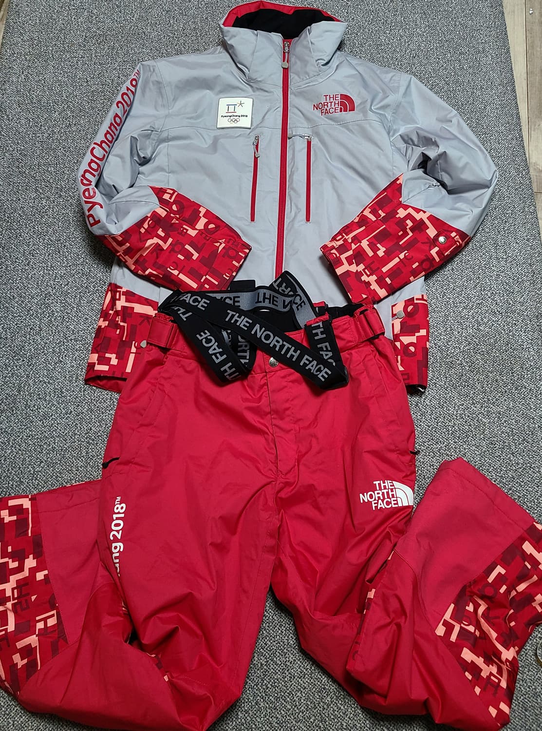 노스페이스 평창 올림픽 스키복  상하의 M 상품이미지1