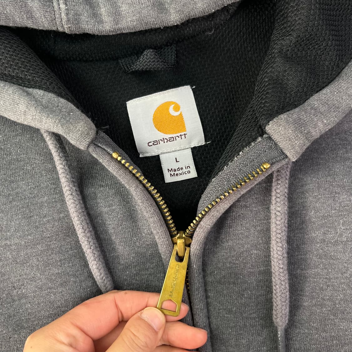 105 칼하트 그레이 써멀 후드집업 상품이미지2