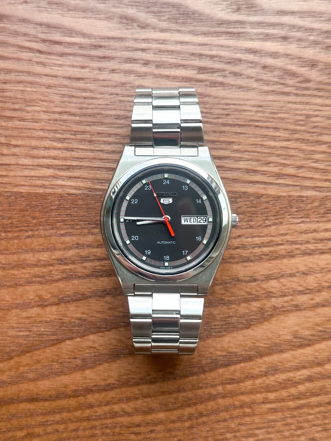 [초희귀/민트] 세이코 5 6309 - 매트 블랙 24H 다이얼 (레드  상품이미지1
