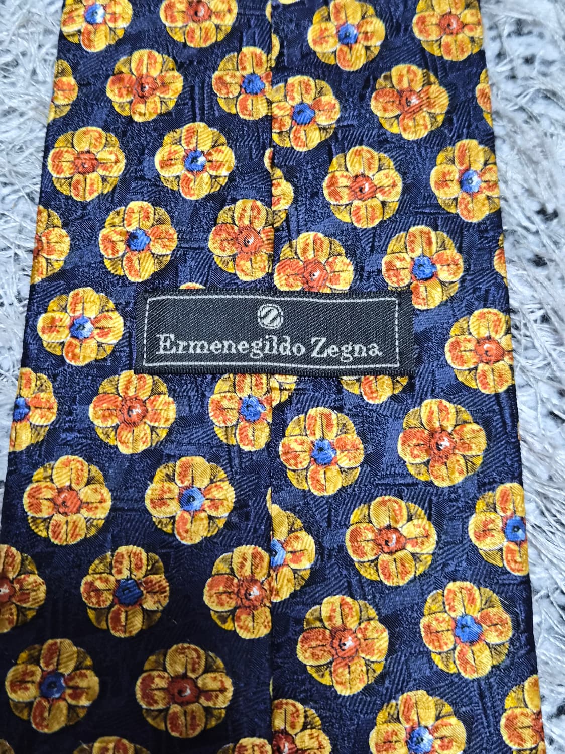 에르메네질도제냐Zegna 플라워패턴 넥타이 Free - N78 상품이미지3