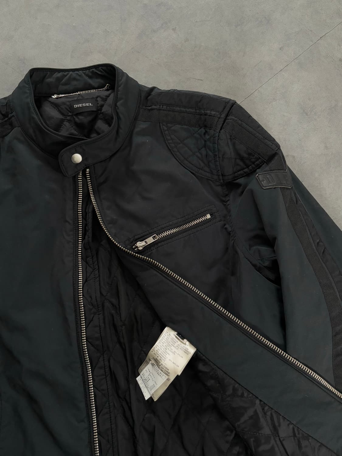 Diesel 디젤 J-ARES 나일론 바이커 자켓  상품이미지7