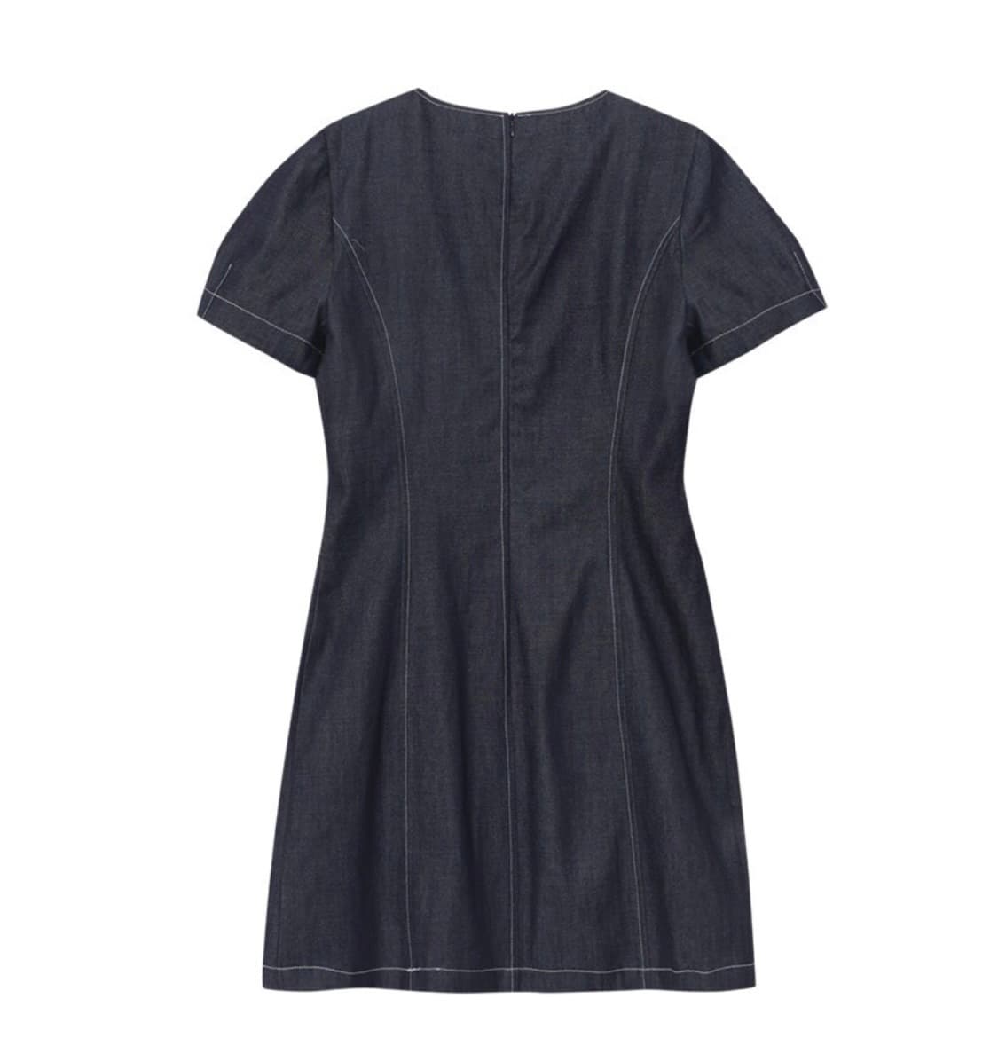 에트몽 데님드레스 Raw Denim Stitch Mini Dress 상품이미지3