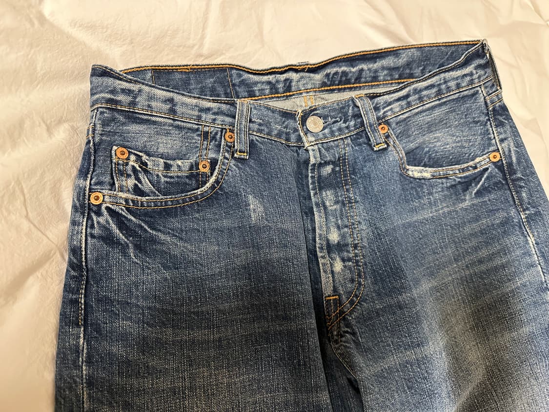 (29 추천) 리바이스 501 워싱 데님 청바지 상품이미지2