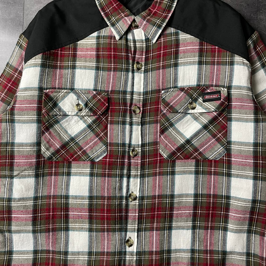 DICKIES 디키즈 빈티지 플란넬 체크 셔츠 자켓 A00806 상품이미지3