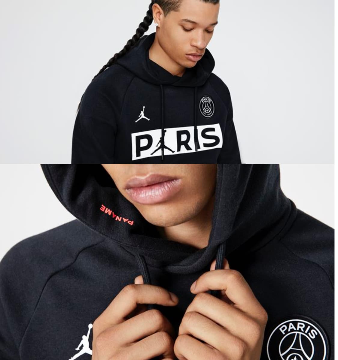 [S] Jordan 조던 파리 생제르망 블랙 후드티 상품이미지6