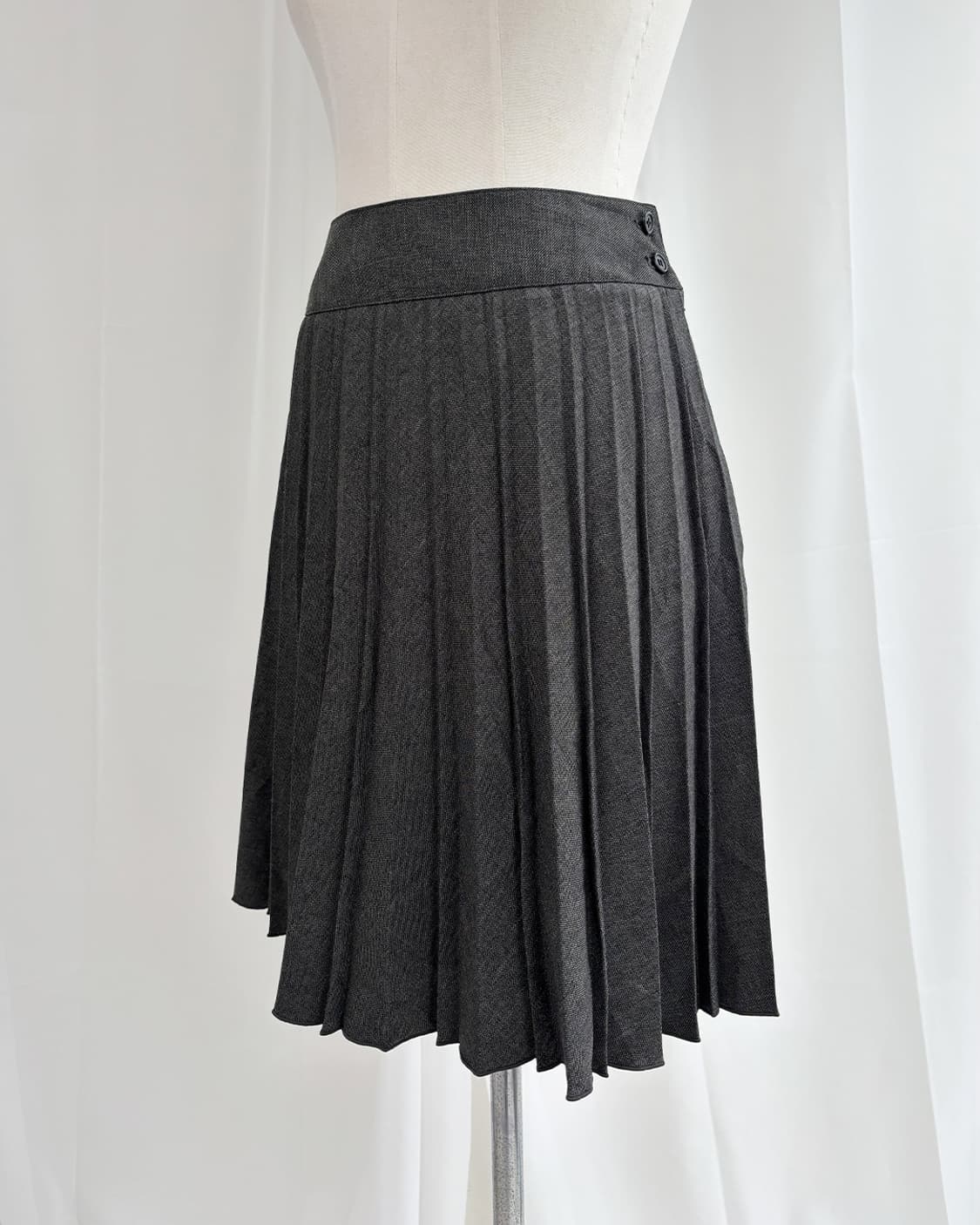 duomi two-button pleated midi skirt 상품이미지6