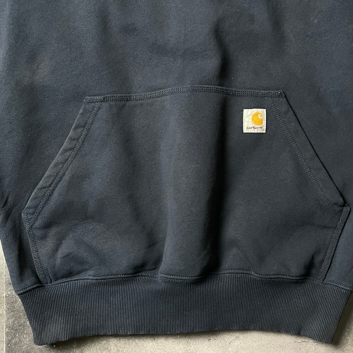 CARHARTT 칼하트 빈티지 네이비 기모 후드티 A00872 상품이미지4