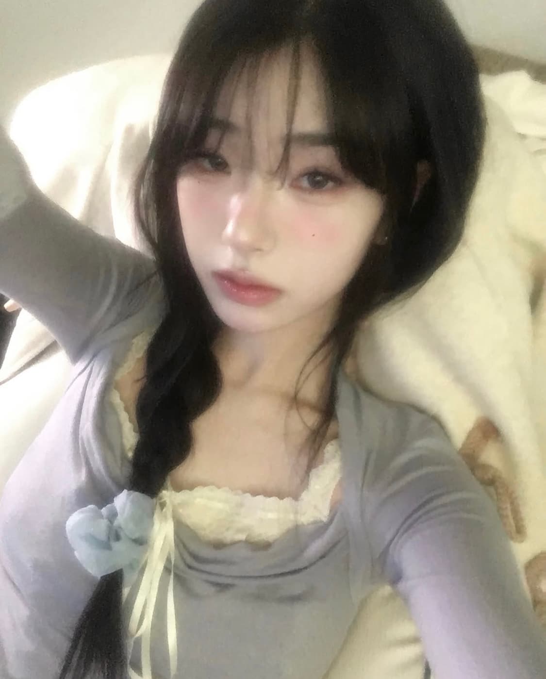 (인플루언서 손예나 착용) 드라이로즈 멜로우 탑 상품이미지1