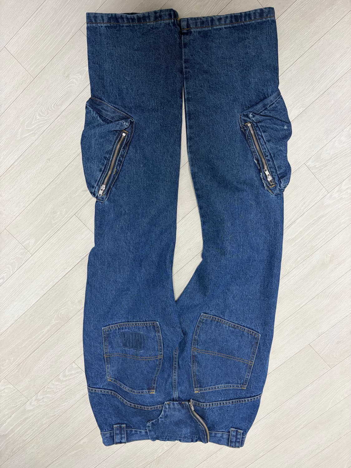 플라스틱프로덕트 MPa 앵글 카고 지퍼 팬츠 청바지 M 상품이미지3