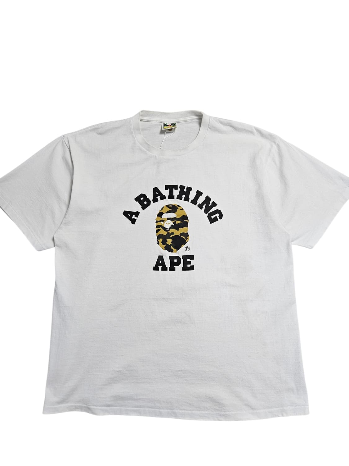 베이프 카모 사루 반팔티 화이트 상품이미지2