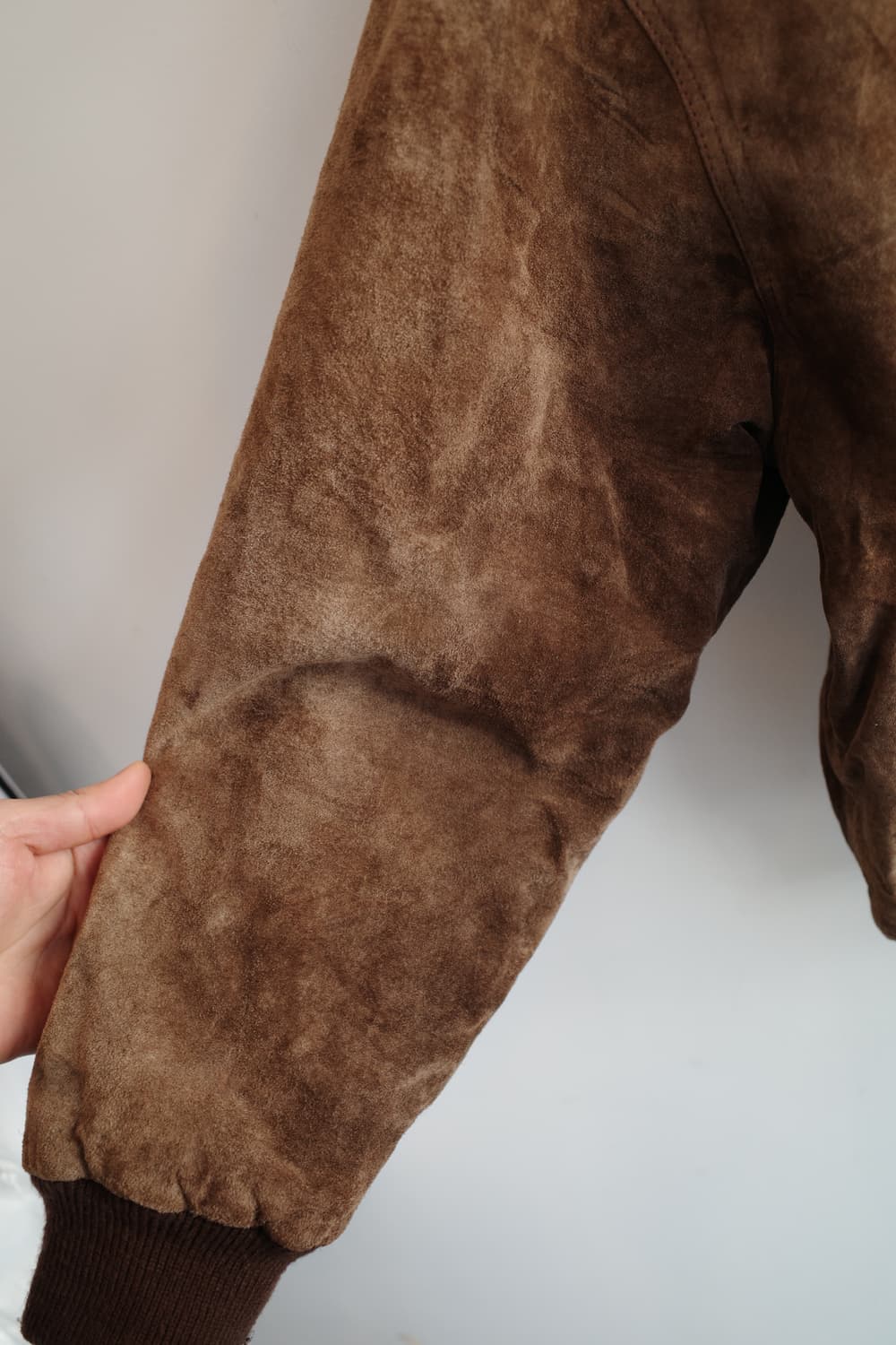 Japan brand 돈피레더 스웨이드 점퍼 상품이미지4