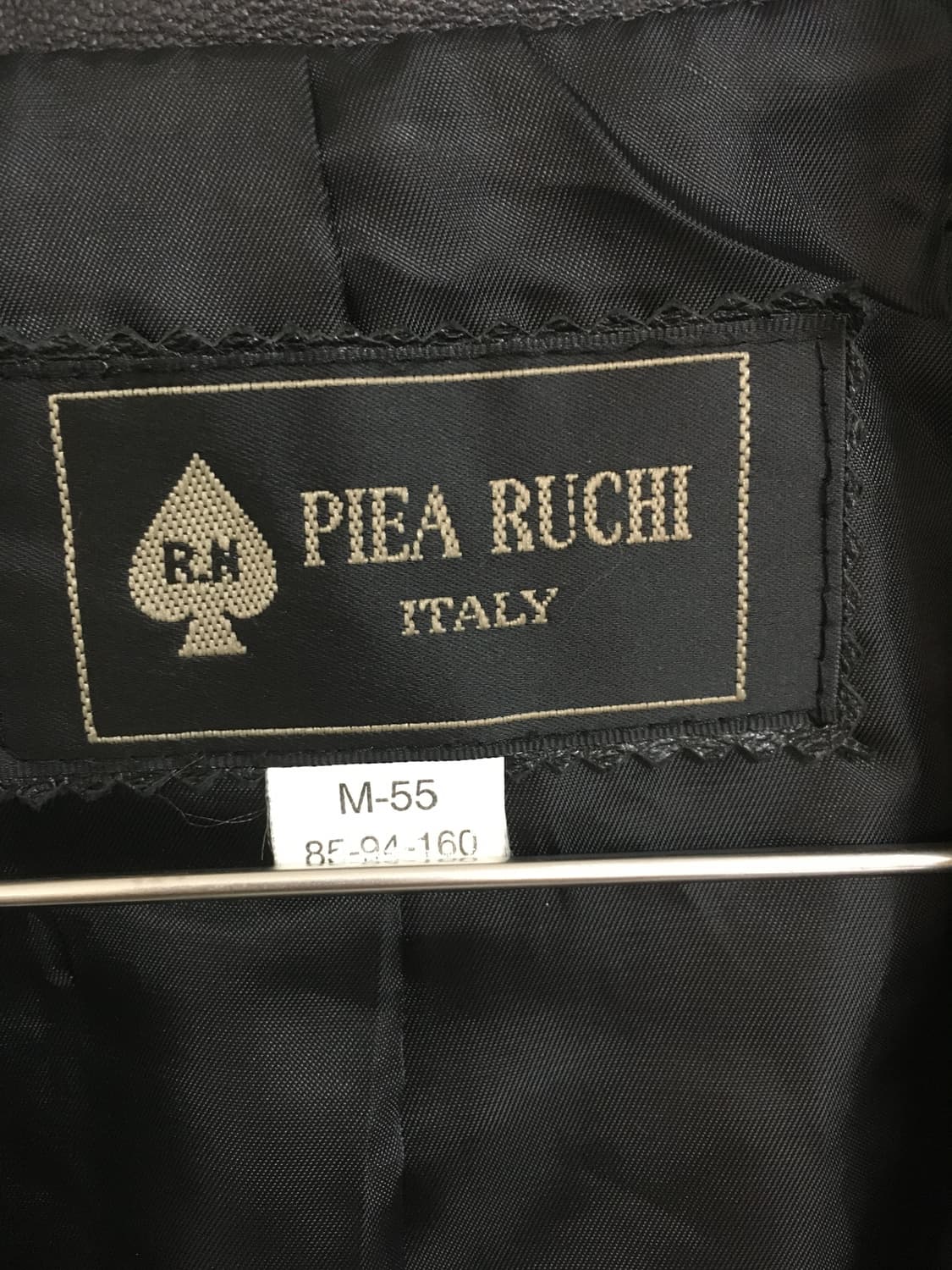 PIEA RUCHI Italy Black Leather Single Bu 상품이미지7