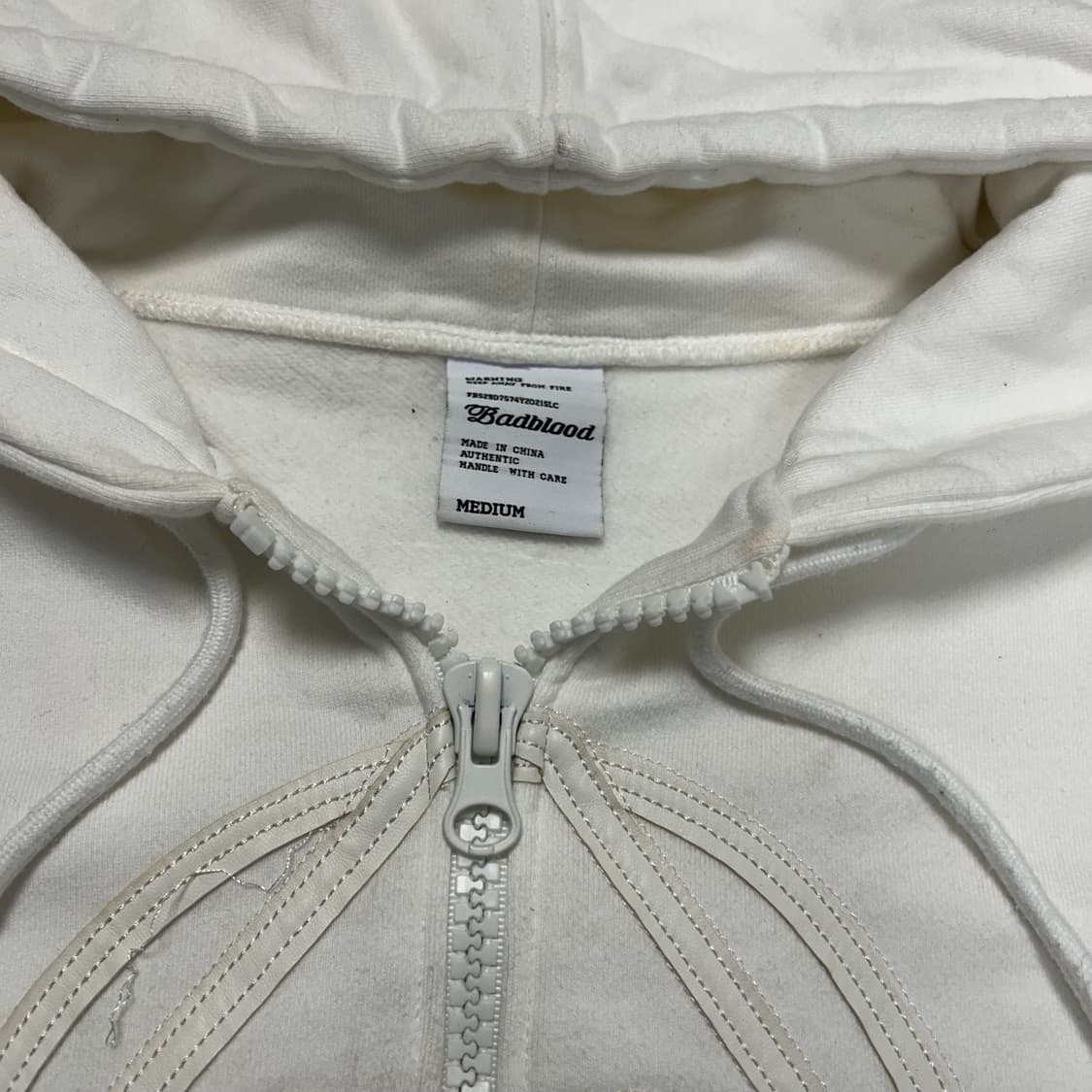 Bad Blood Leather Patch Hood Zipup 상품이미지6