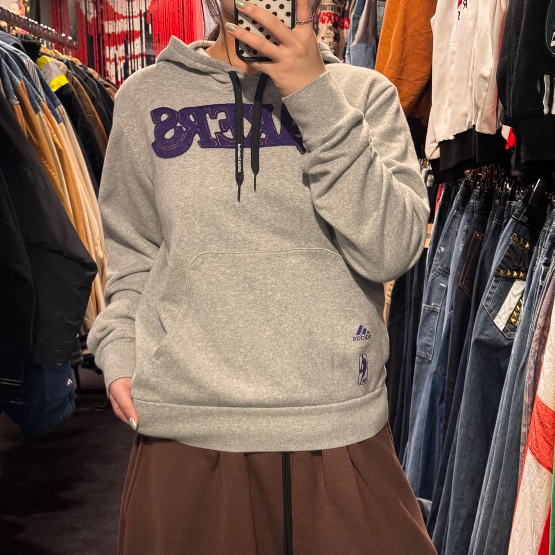 [IM] 아디다스 Lakers후드티 상품이미지3
