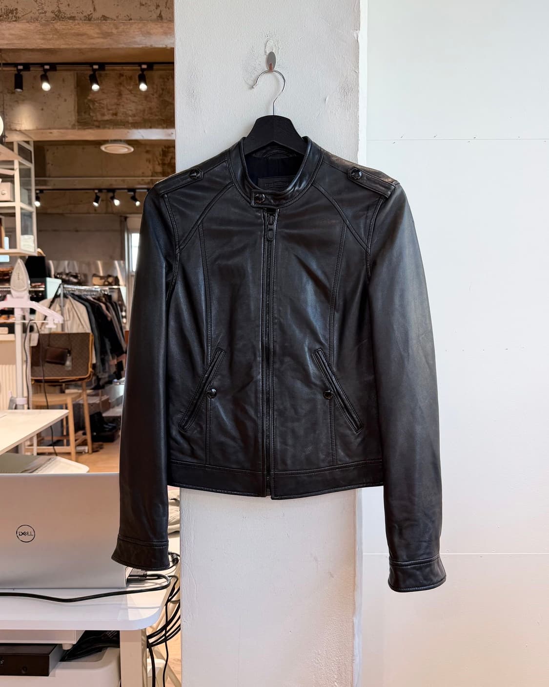 리바이스 딥올리브 쉽스킨 라이더 자켓 상품이미지2