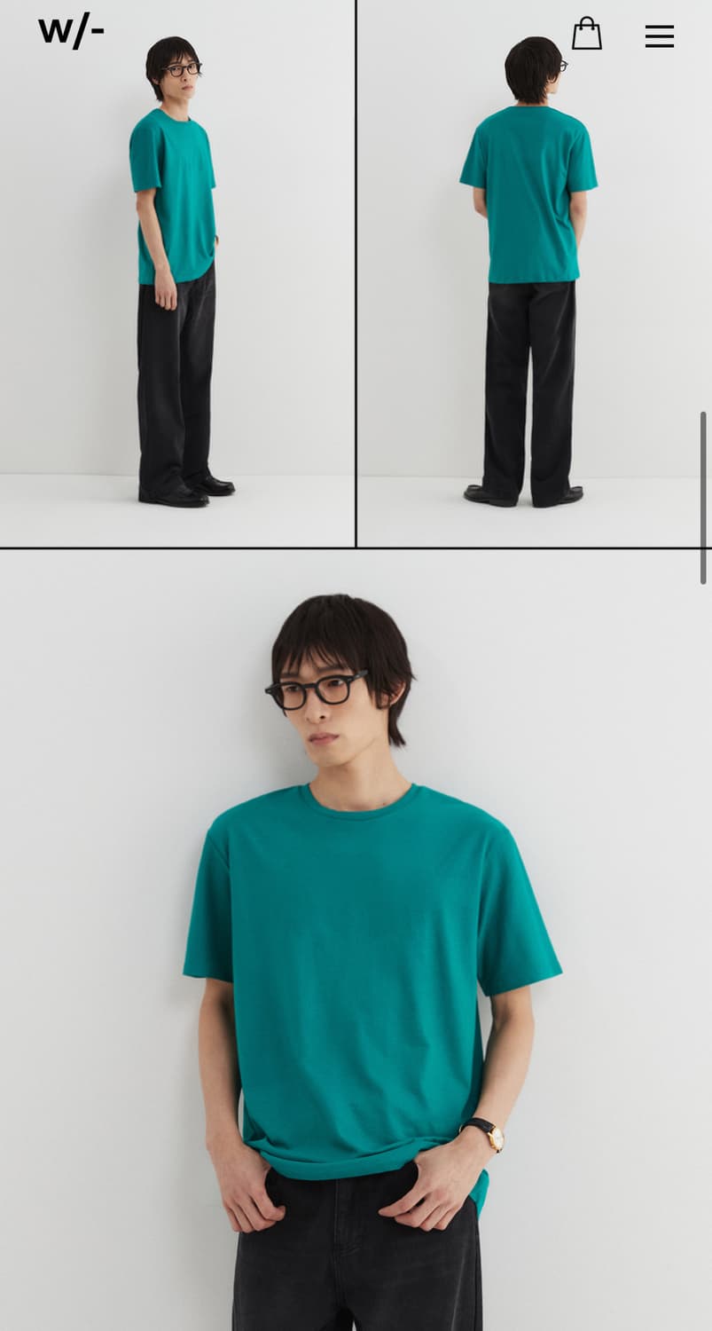 윗 레귤러 라운드 티셔츠 (그린) 상품이미지2