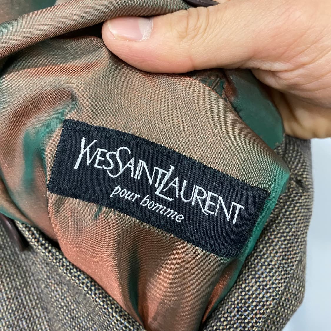 YSL 모직 체크 블레이져(100) 상품이미지4