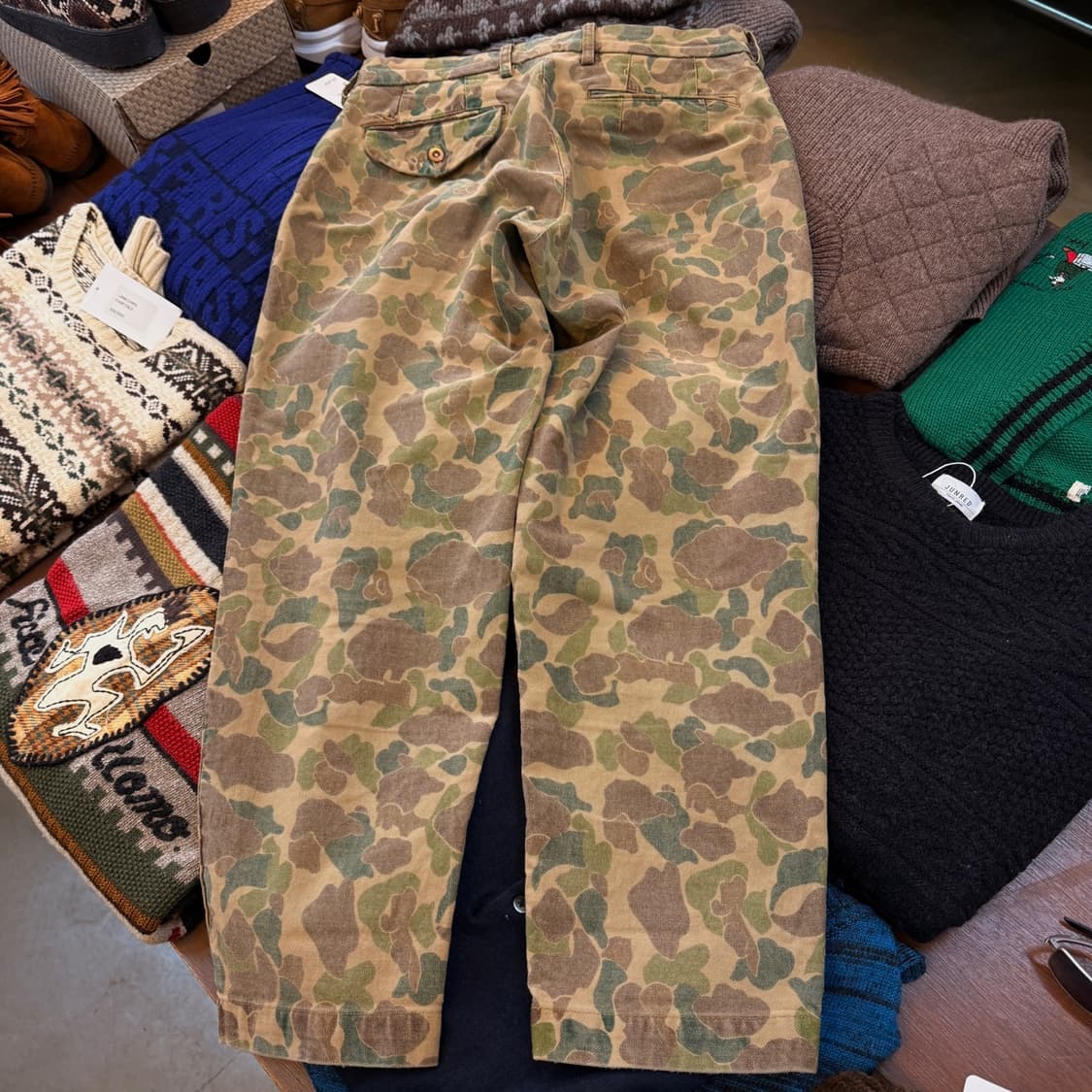 컬러 10주년 덕카모 후크 디테일 빈티지 워싱 팬츠 2사이즈 32 33 상품이미지5