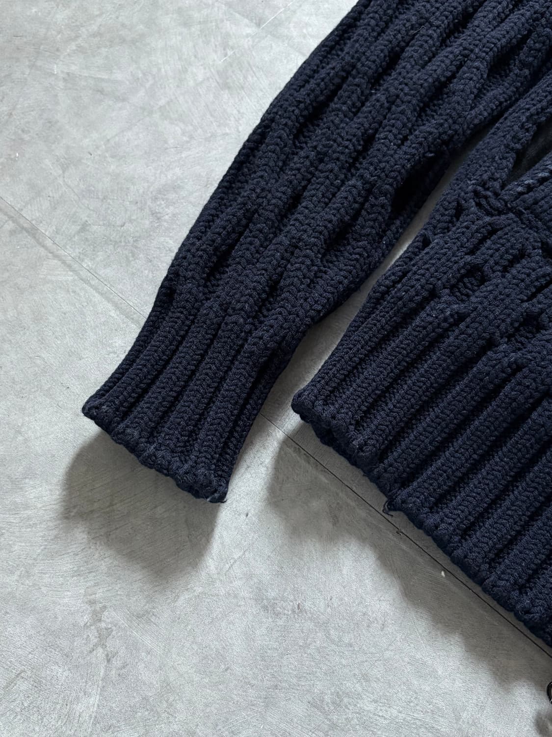 Stone-Island 스톤아일랜드 케이블 와펜 니트 집업  상품이미지4