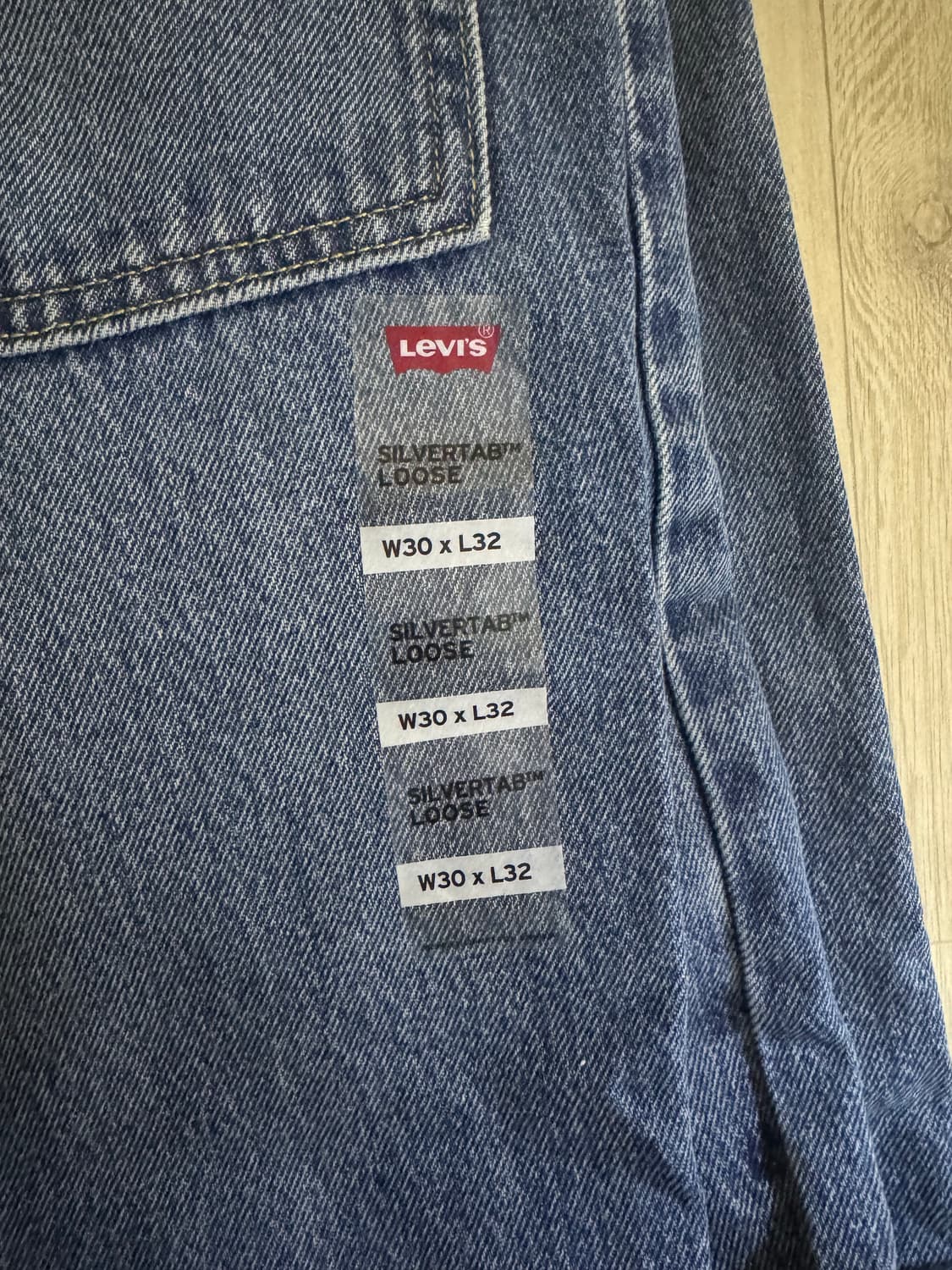 리바이스 실버탭 루즈 데님 팬츠 인디고 상품이미지5