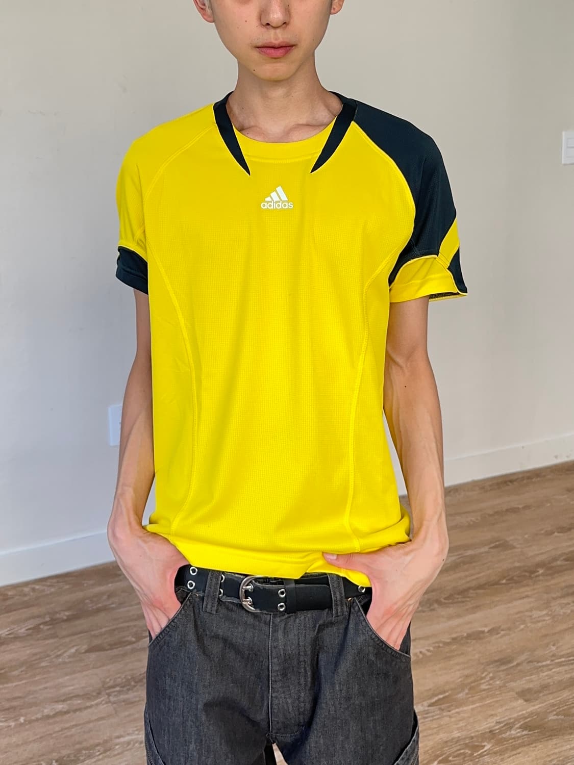 Adidas CLIMA LITE 스포티 옐로 티셔츠 상품이미지1