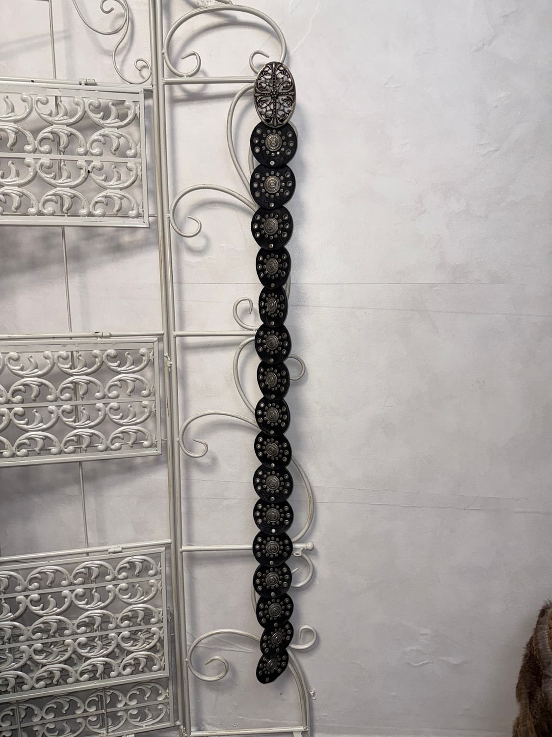 Black western oriental punching belt 상품이미지3