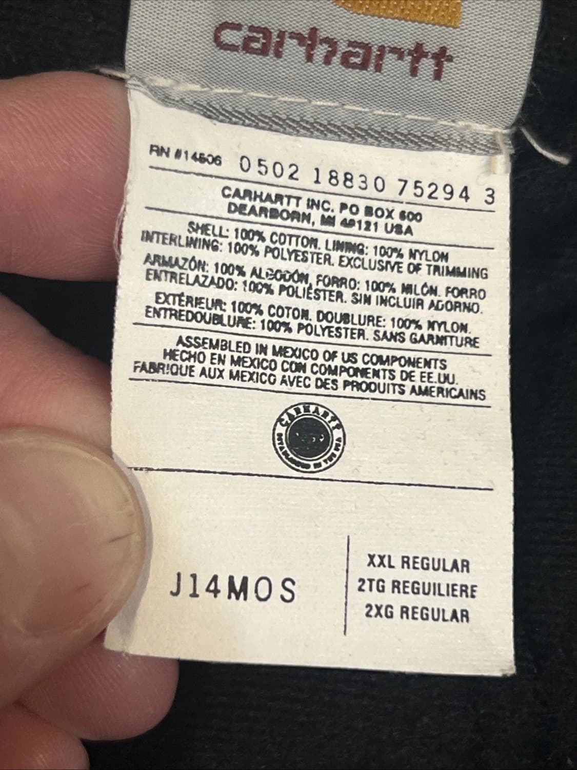 칼하트 J14 산타페 디트로이트 자켓 모스 그린 상품이미지4