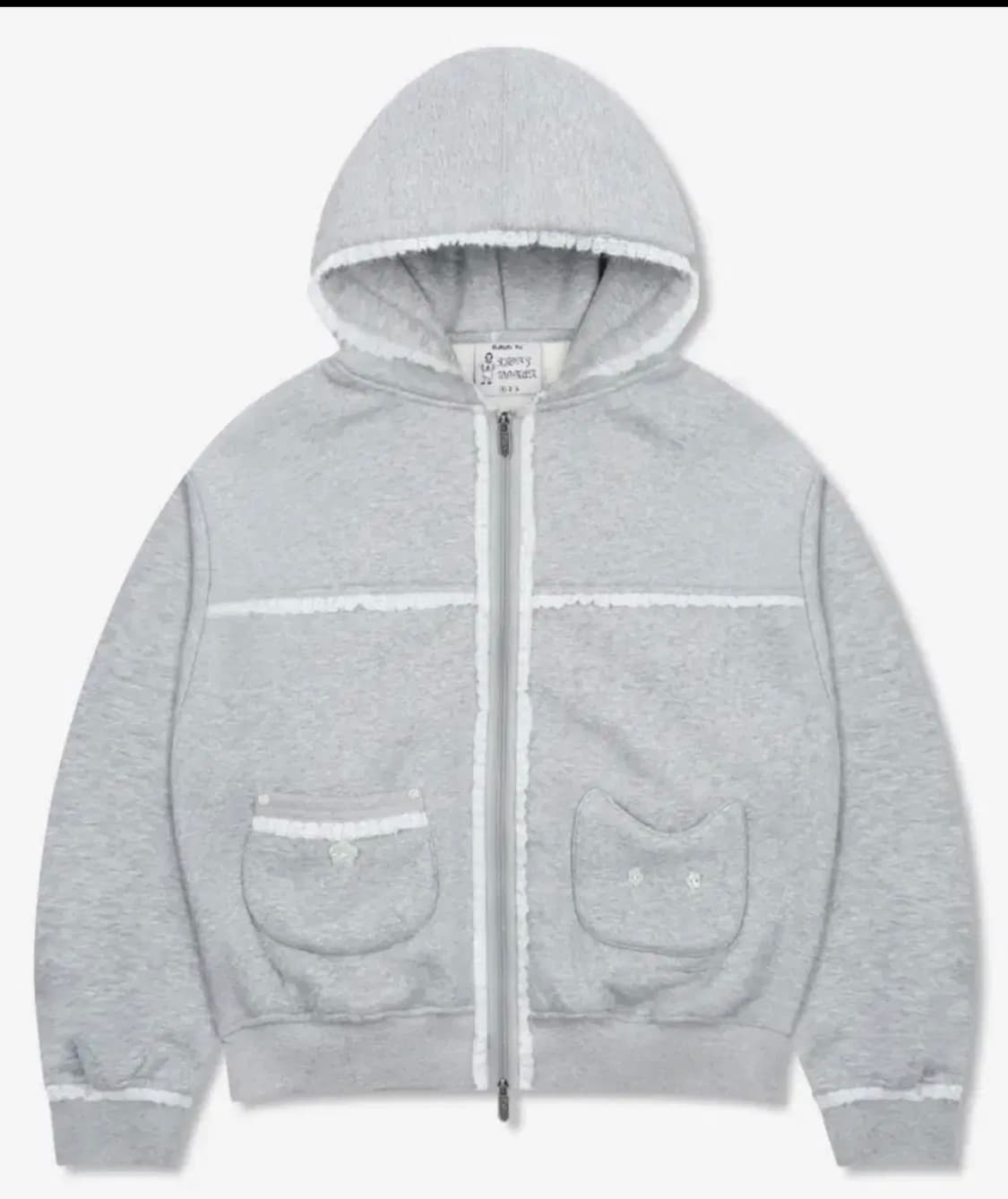 루나키후 WXJ023 리에 네코 레이스 엄청난 기모 후드집업 상품이미지1