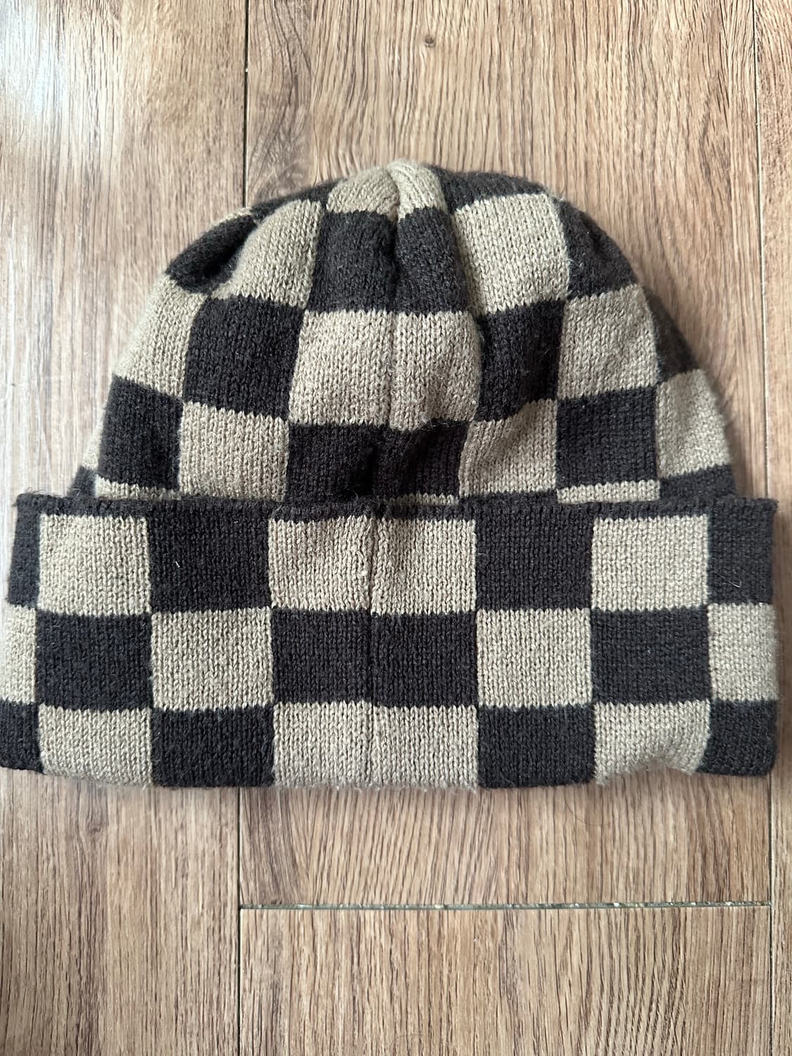 LABROS 라브로스 체커보드 비니 브라운 상품이미지2