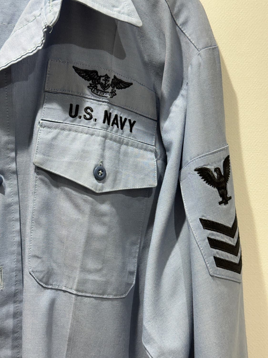 02s USN 미해군 샴브레이 셔츠 상품이미지2