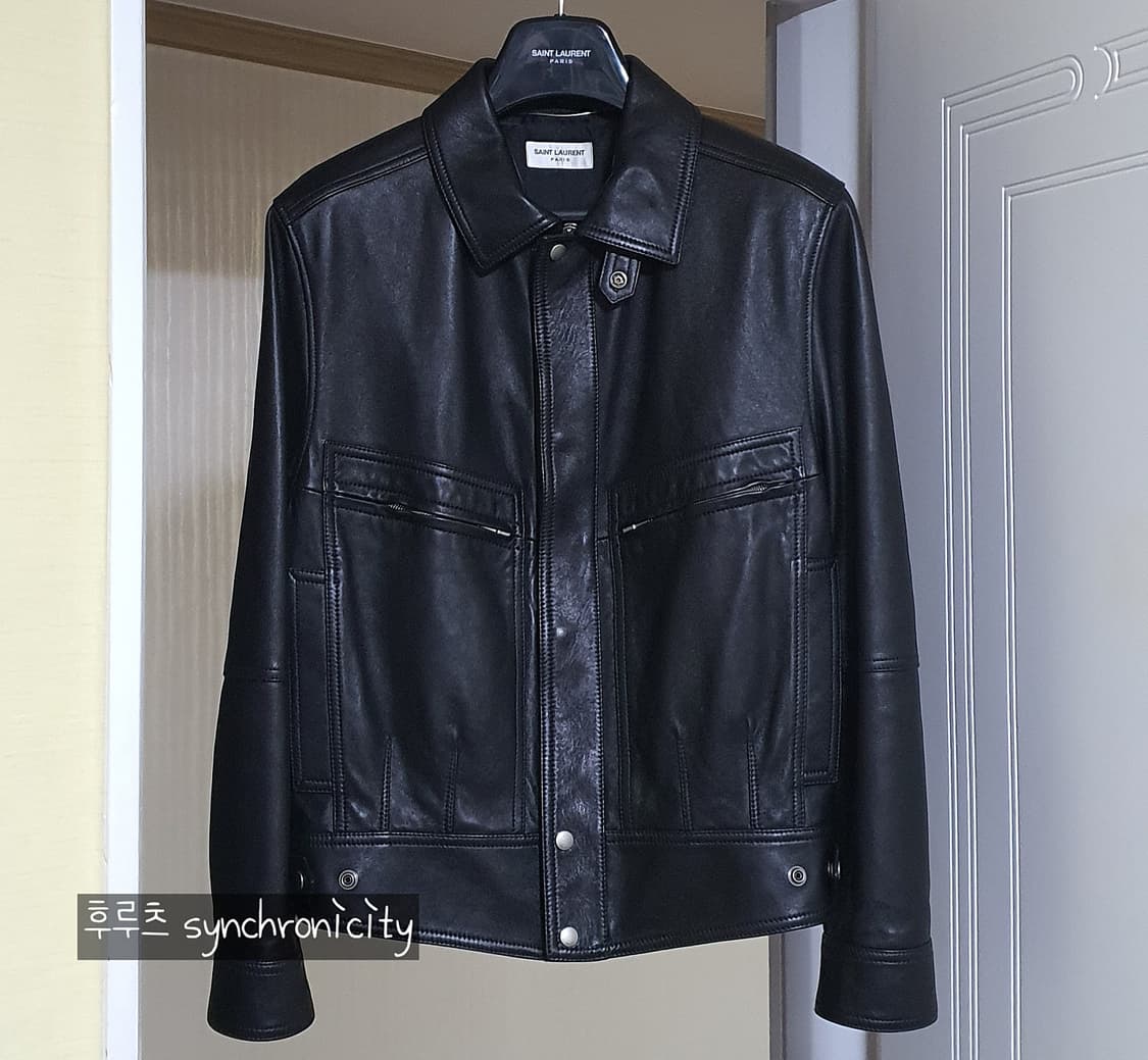 생로랑 로제 가죽자켓 50 드럼드 램스킨 레더자켓 상품이미지7