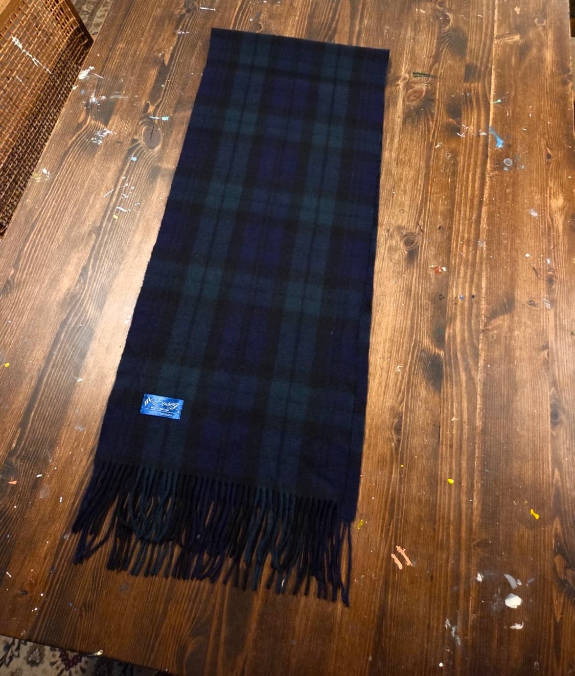 캐시미어 블랙와치 머플러 상품이미지7