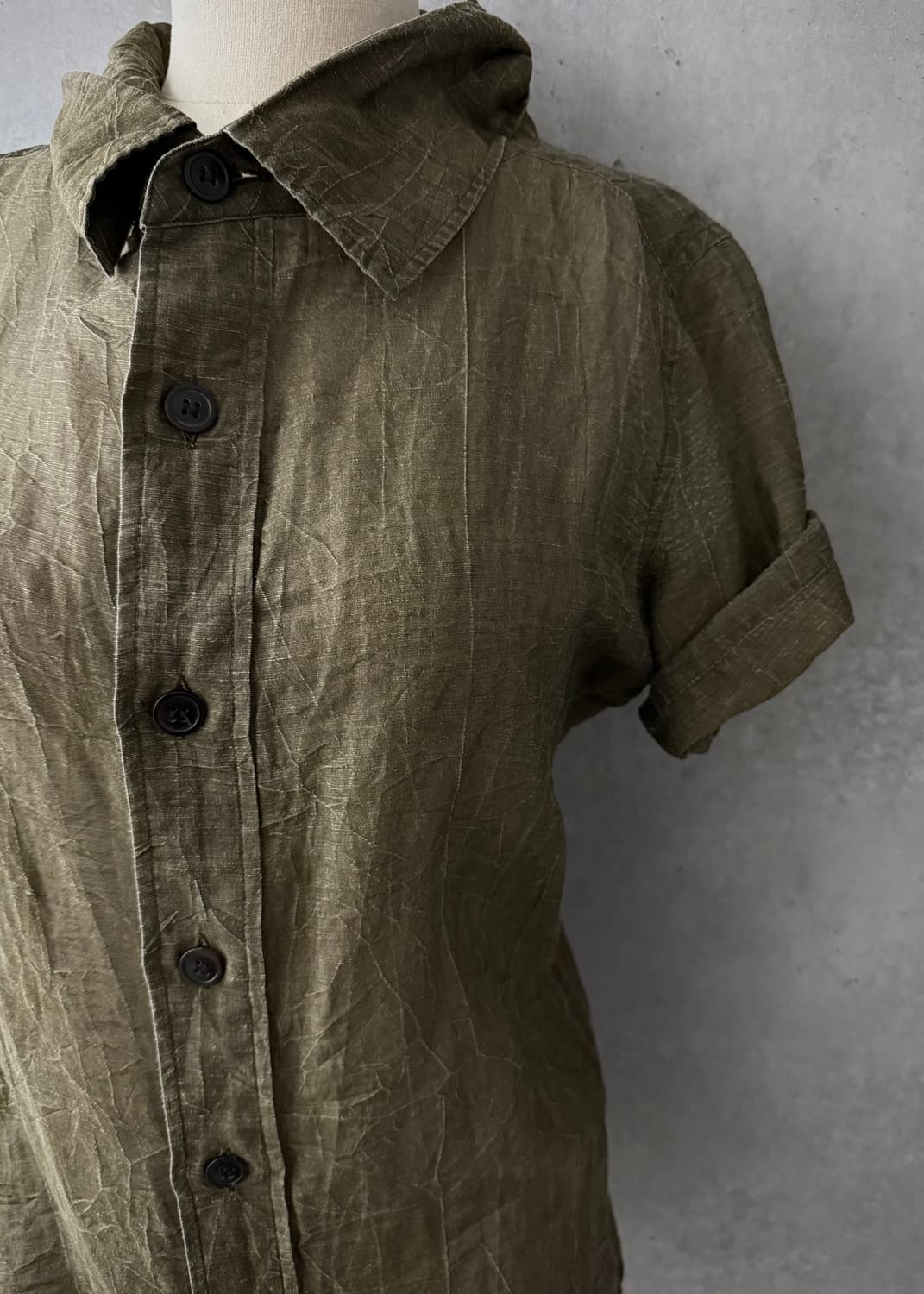 Yohji Yamamoto crinkle shirt 상품이미지3