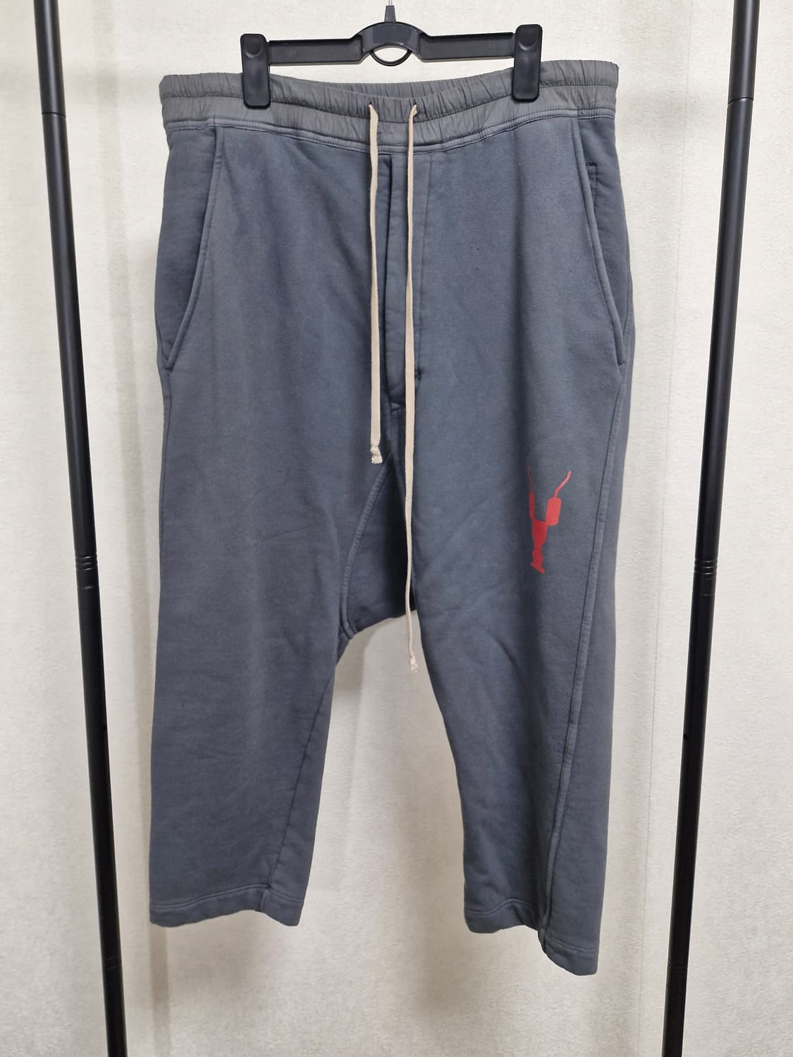 [XS] 릭오웬스 다크쉐도우 FW19 Flint/Cherry 스웻팬츠 상품이미지1