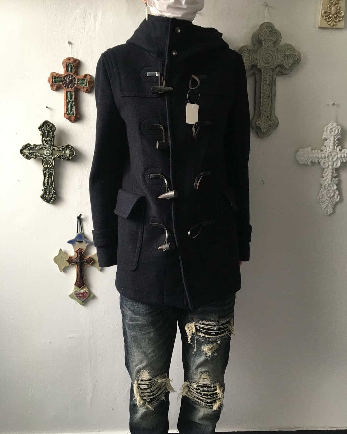 Duffle button hood coat 상품이미지1