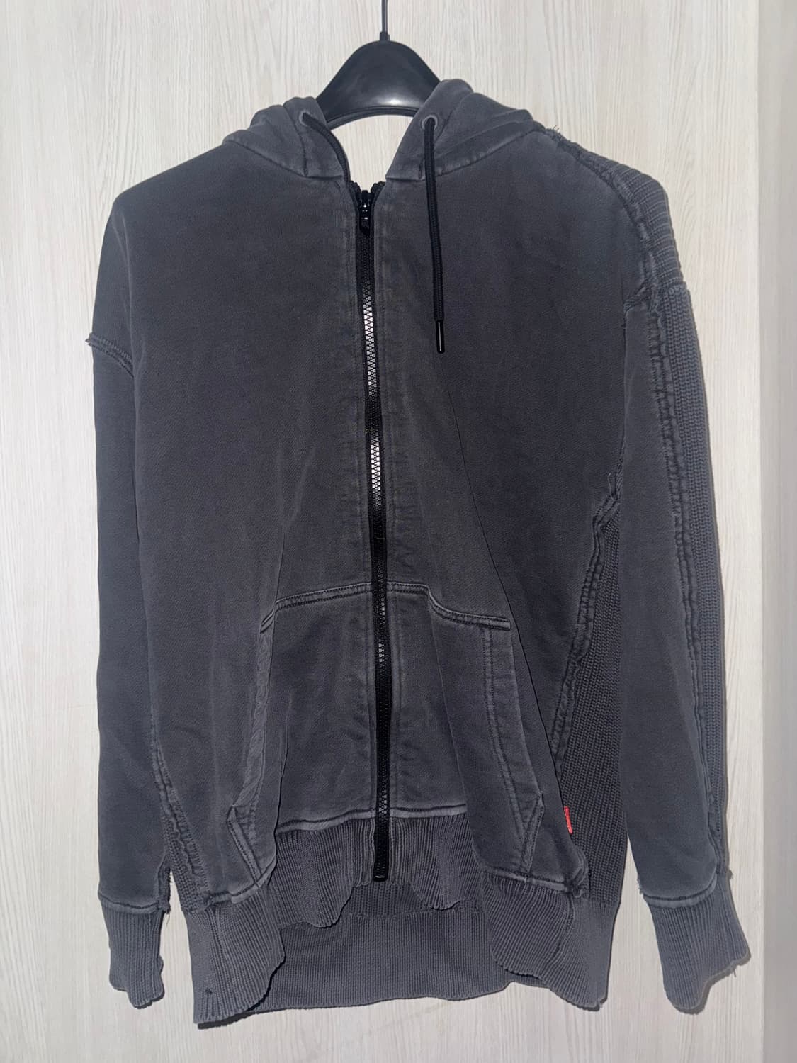 디젤 와플 그레이 후드집업 상품이미지1