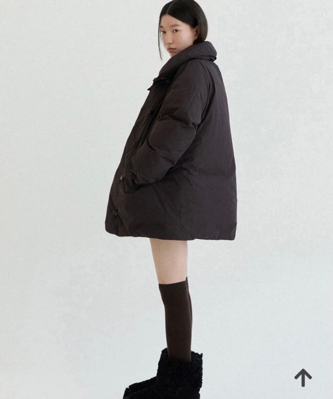 (새상품) 스프링크로커스 브라운 패딩 코트 상품이미지2