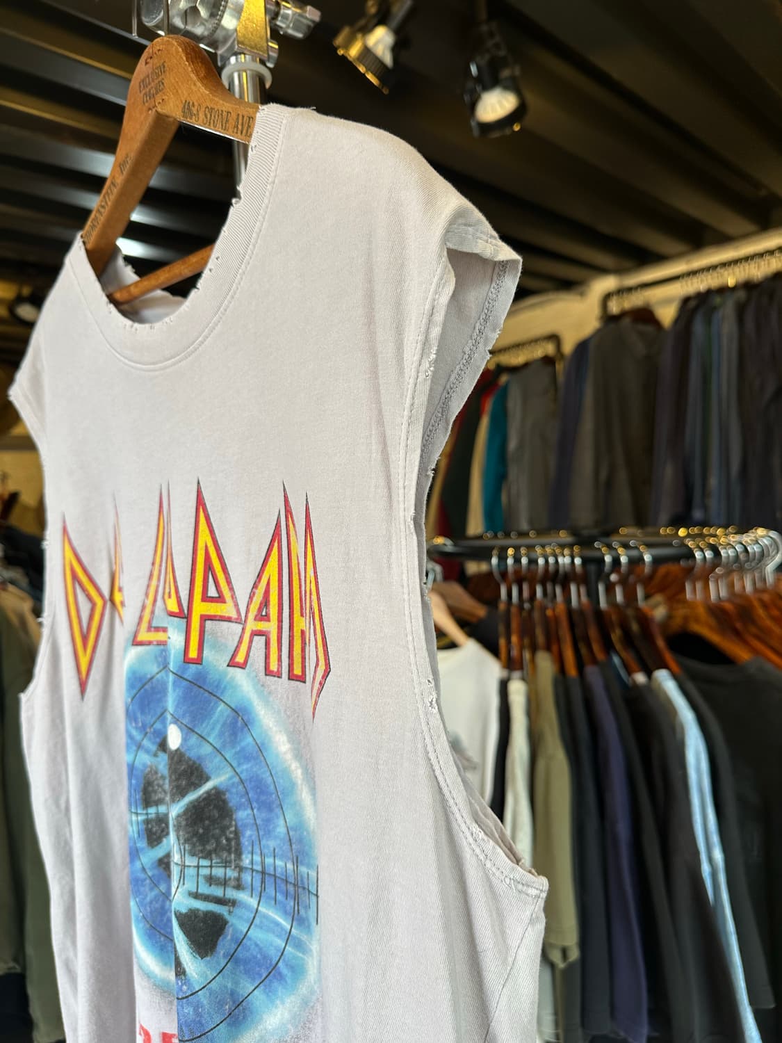 데프 레퍼드 락밴드 프린팅 나시 상품이미지5