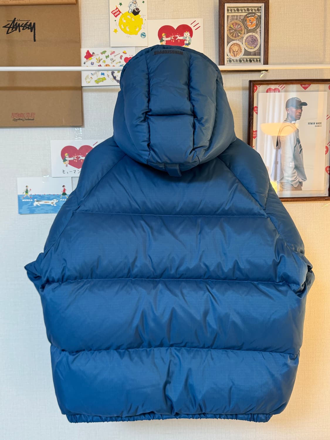(새상품)디스이즈네버댓 고어텍스 윈드스토퍼 다운푸퍼 패딩 블루 M 상품이미지3