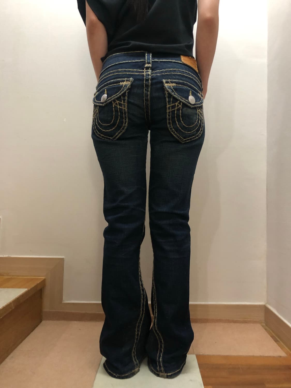 빈티지 트루릴리젼 옐로우 스티치 팬츠 상품이미지1