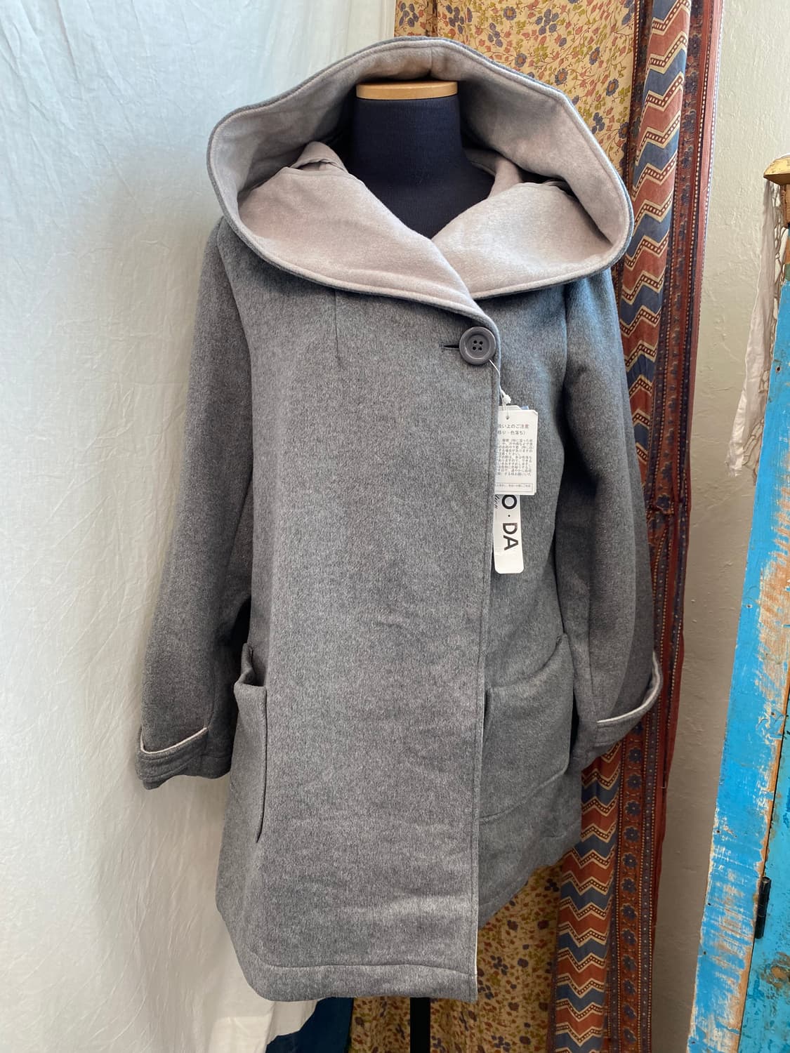 LADORA 울혼방 후드 코트 상품이미지9