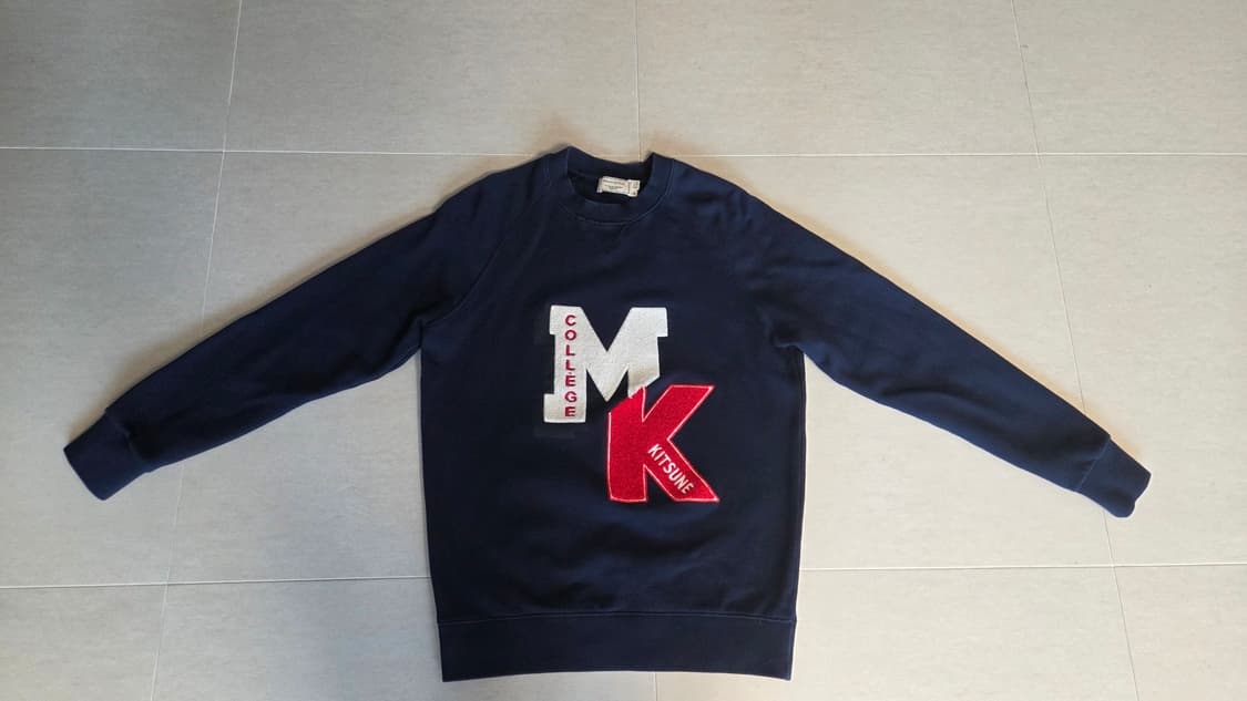 메종키츠네 컬리지 빅로고  맨투맨  상품이미지3