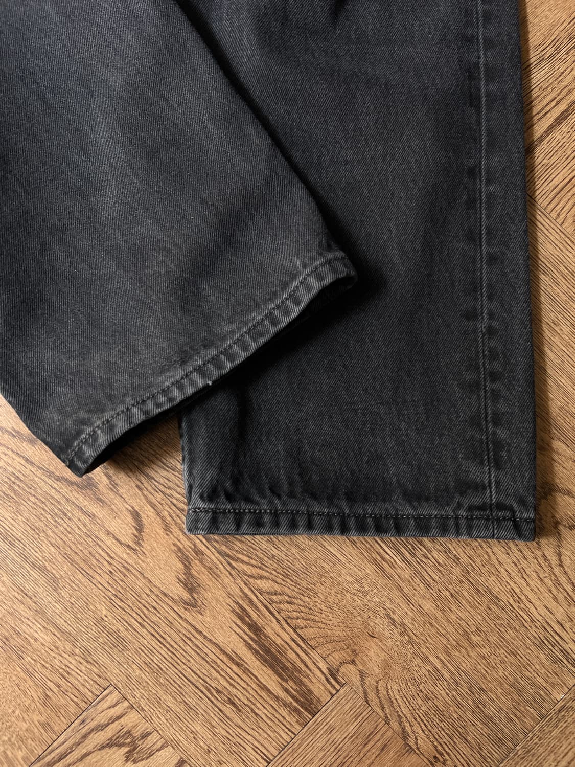 [38]리바이스 505 레귤러 스트레이트 흑청 데님 팬츠 상품이미지4