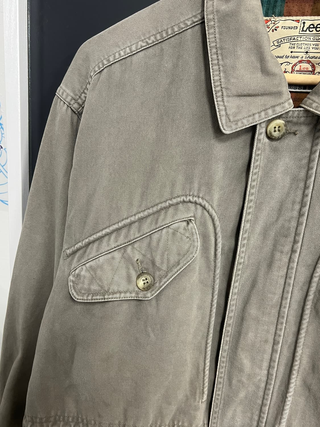 90s Lee 리 빈티지 코튼 사파리 워크웨어 자켓 상품이미지4