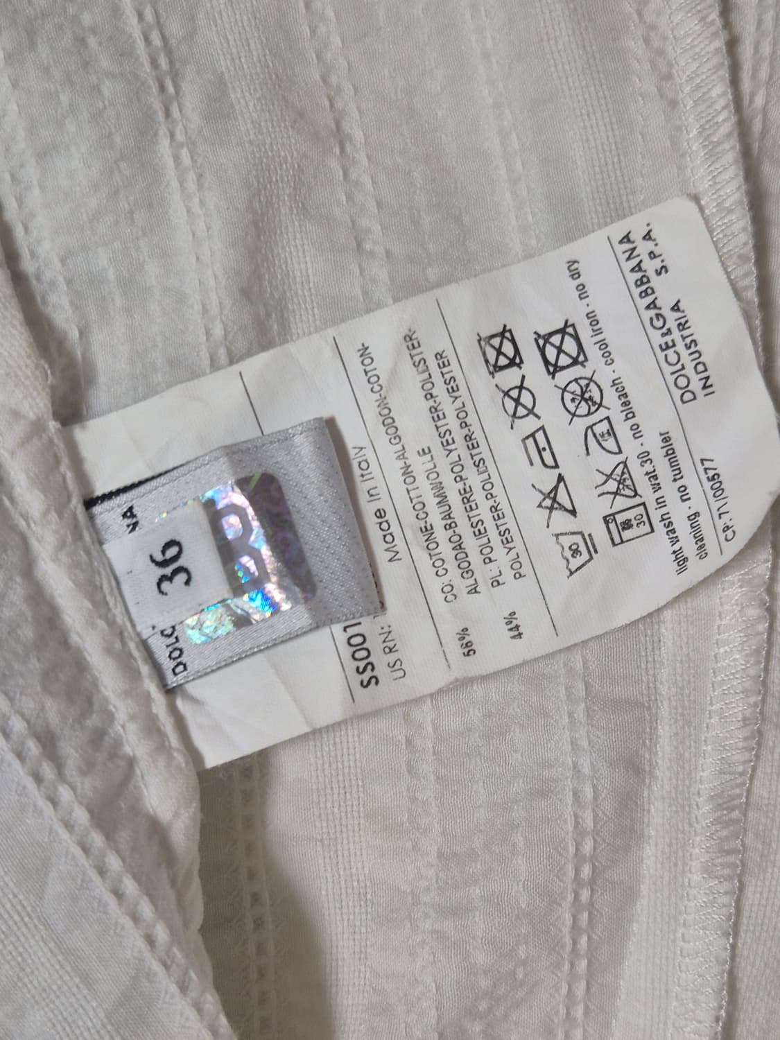 돌체앤가바나 레이스 디테일 셔츠 상품이미지5