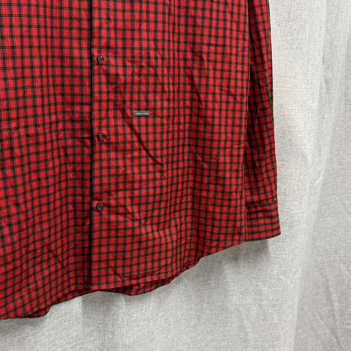 [L] 디스퀘어드2 DSQUARED2 레드 타탄 체크 셔츠 남방 상품이미지4